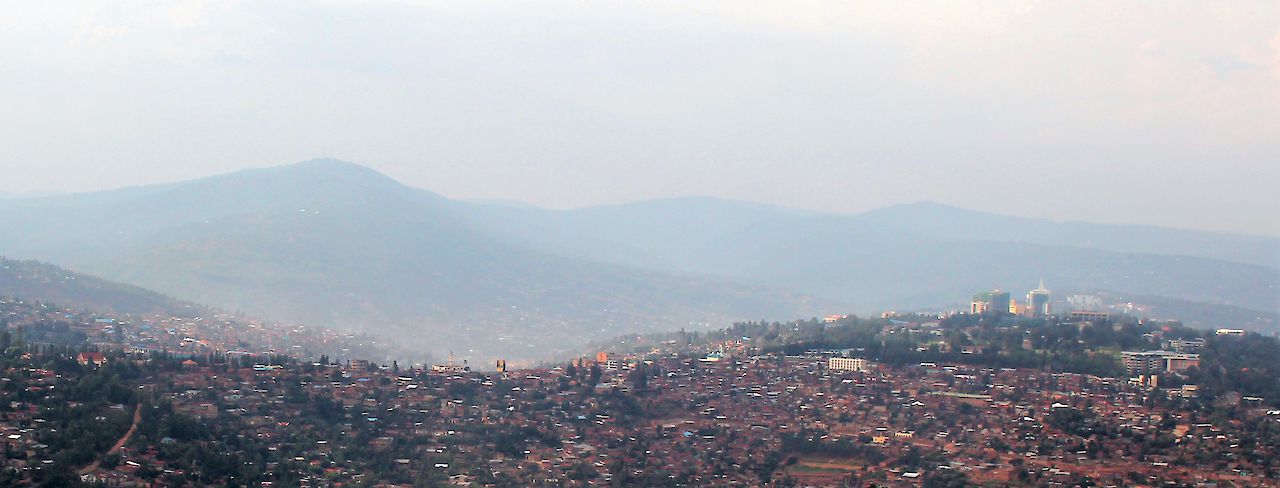 Kigali von oben. Ruanda