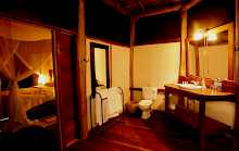 Badezimmer in Apoka Safari Lodge